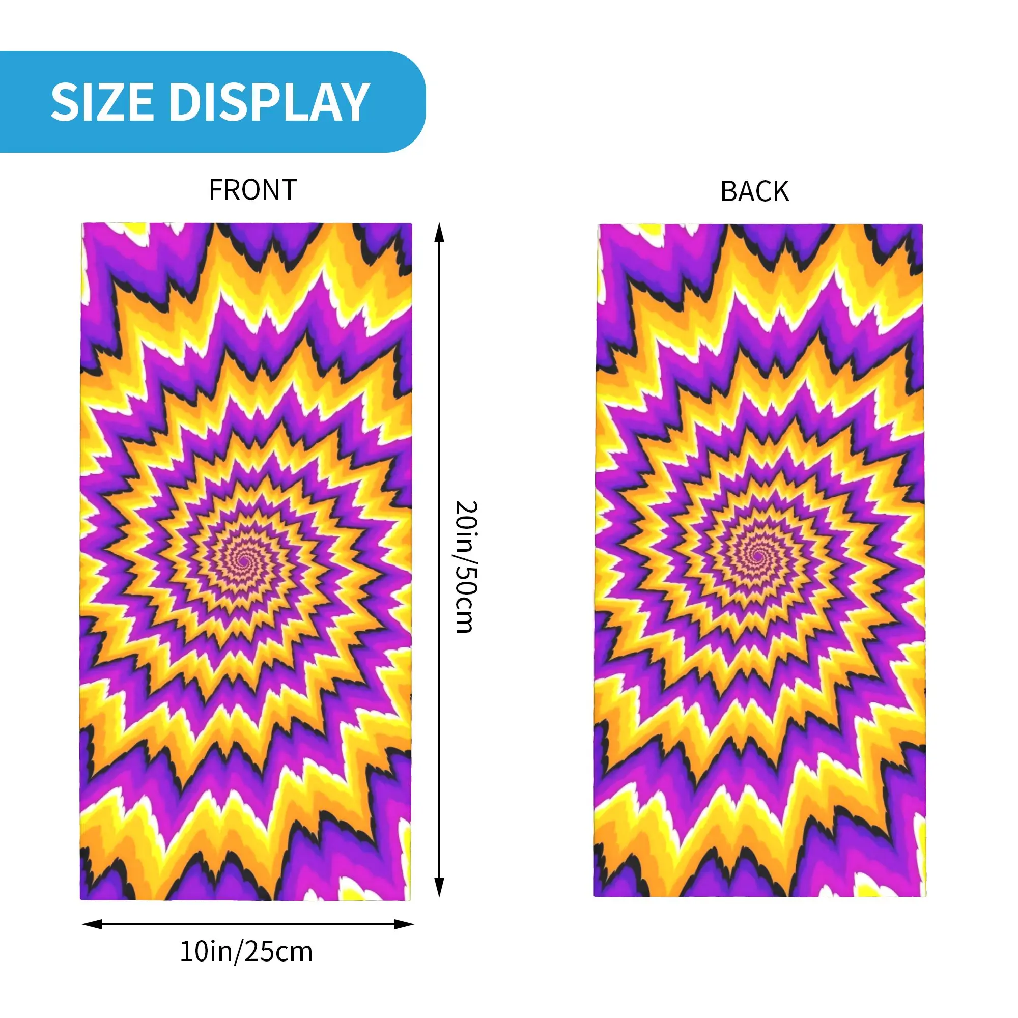 Swirl stripe color block print23 Bandana Gaiter Club  Face Scarf   Multi-use  Adult Windproof Neckerchief