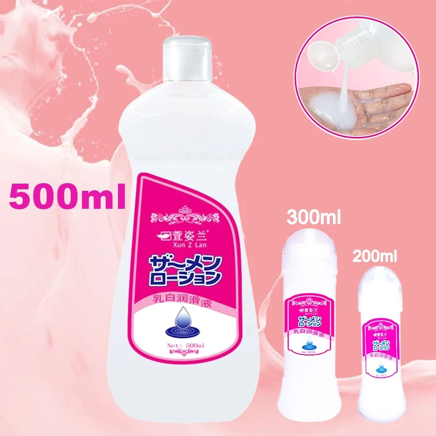 Lubricante japonés para sexo, 200ml/300ml/500ml, lubricante de Semen simulado para parejas, lubricación Anal y vaginal, artículos íntimos para adultos, más de 18