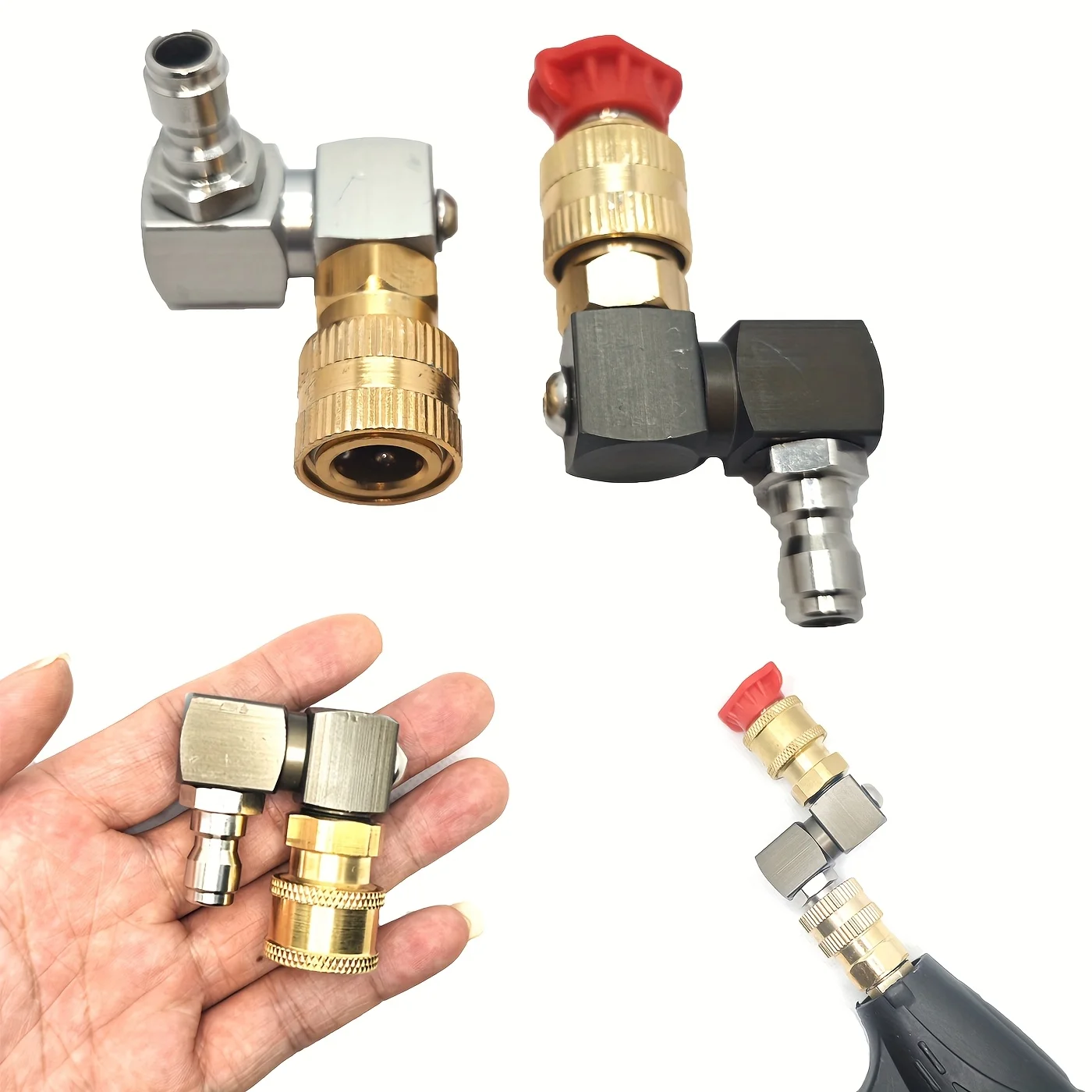 360° Rotating Pressure Washer Gun Jet Nozzle, 1/4