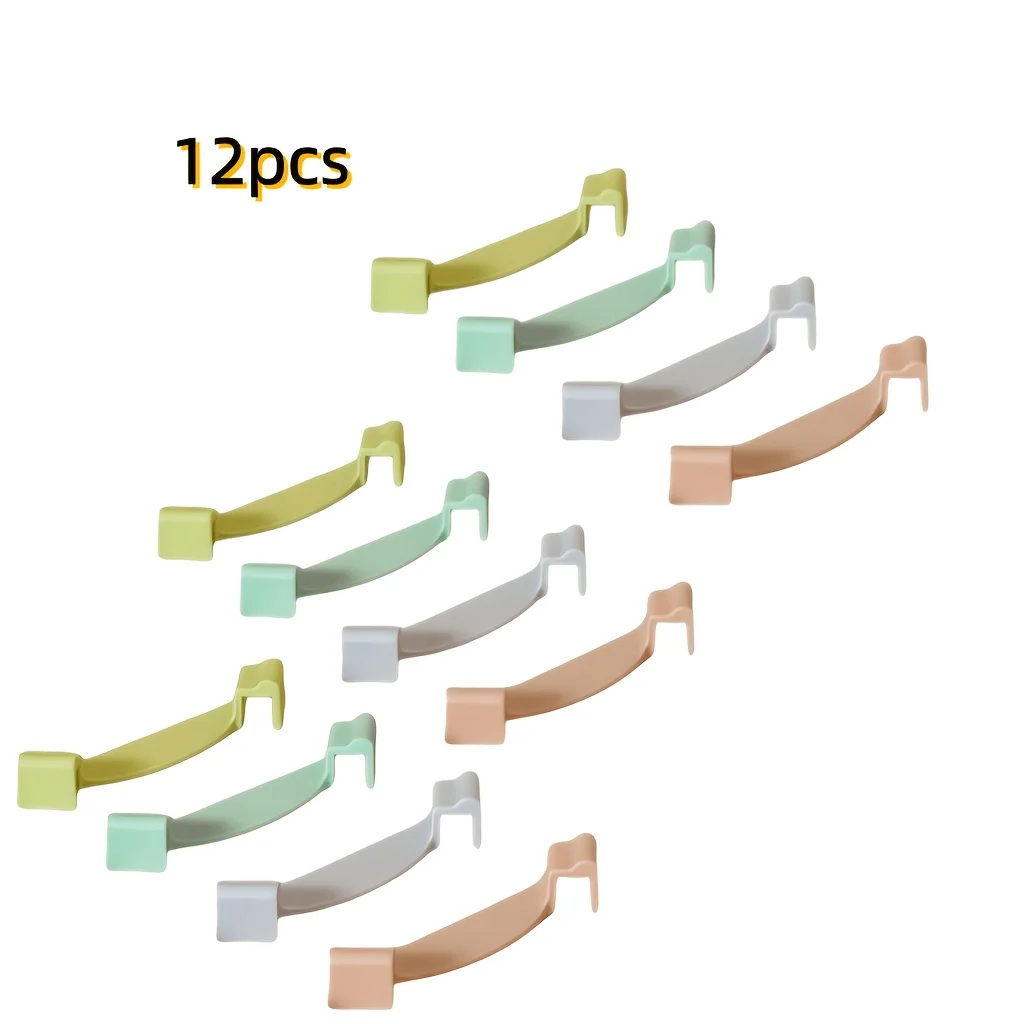 12pcs Storage Box Stacking Clips - Stackable Connectors for Lidless Bins, Maximize Vertical Space, DIY Closet & Pantry Organizer