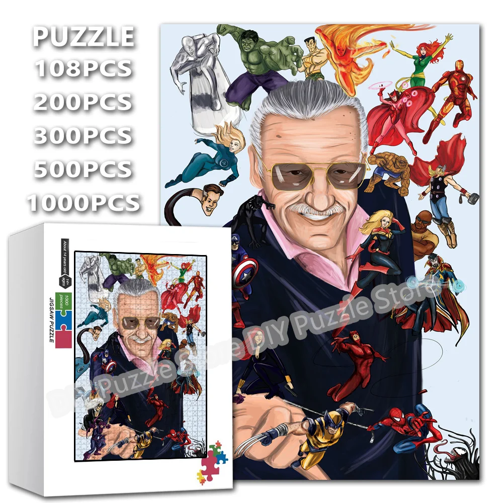 

Пазлы-головоломки Marvel Superhero Avengers Series (108/200/300/500/1000/1500 элементов) для взрослых, игрушки для снятия стресса