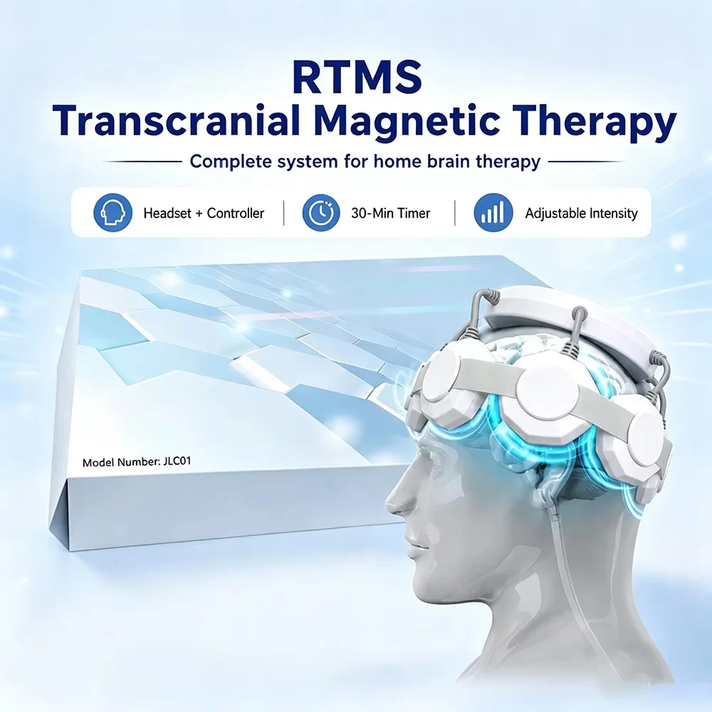 Magnetic Brain Stimulation Machine RTMS Non-Invasive Neuro Feedback Device for Insomnia Anxiety Depression Home Massage Relaxation
