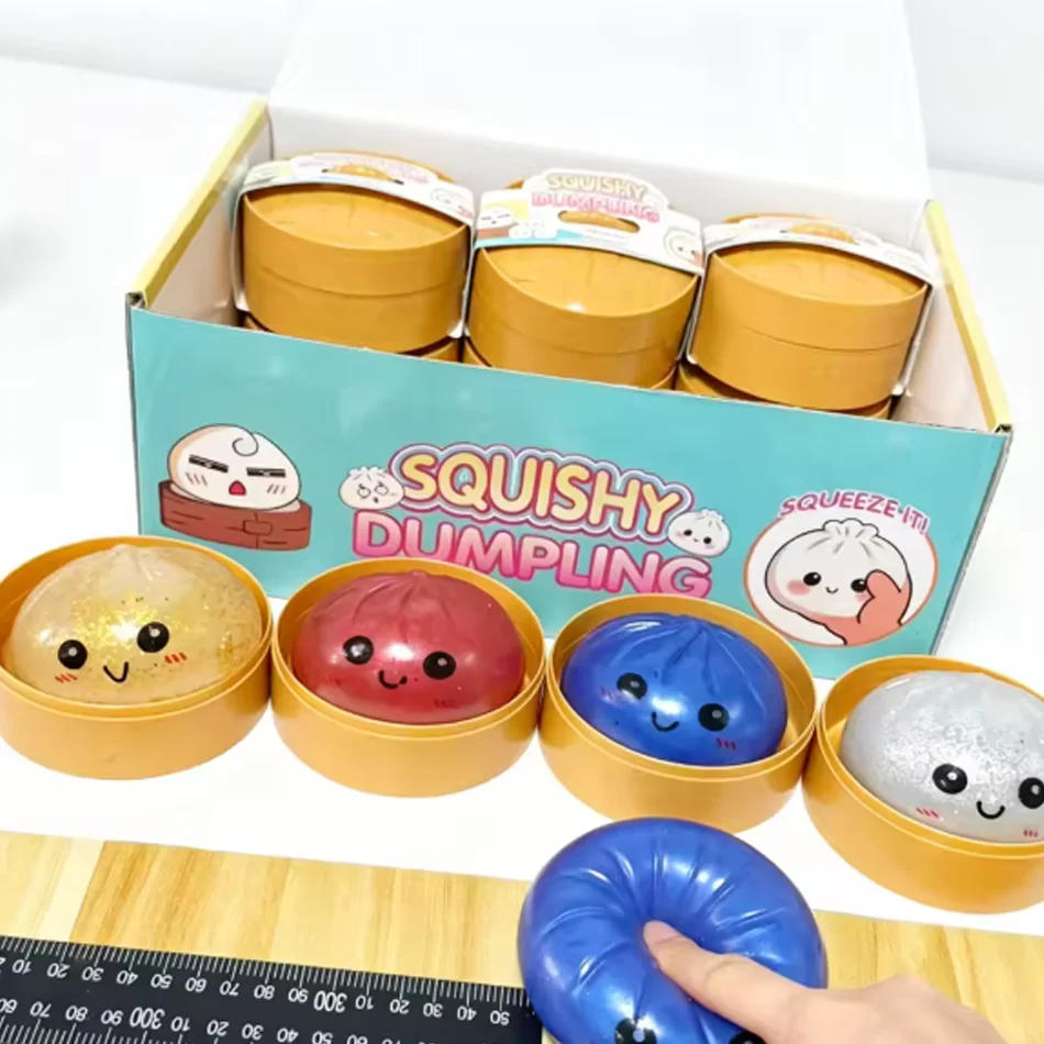New exquisite and cute design Bun Squishy Stress Ball Soft Slow Rebound Sensory Squeeze Toys Fidget Toy Stress Relief Gife