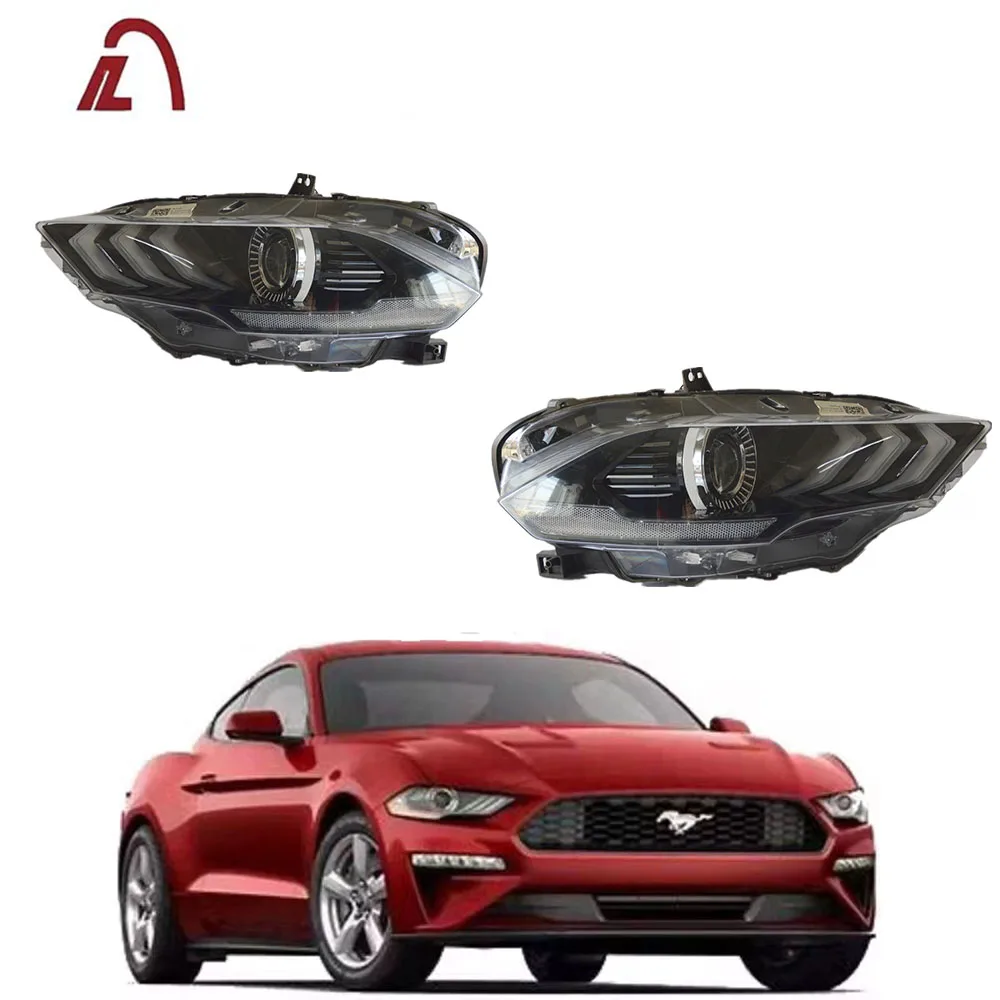 HID Xenon LED DRL Headlights Projector For (EU)2018 2019 2020 Ford Mustang HeadLamps