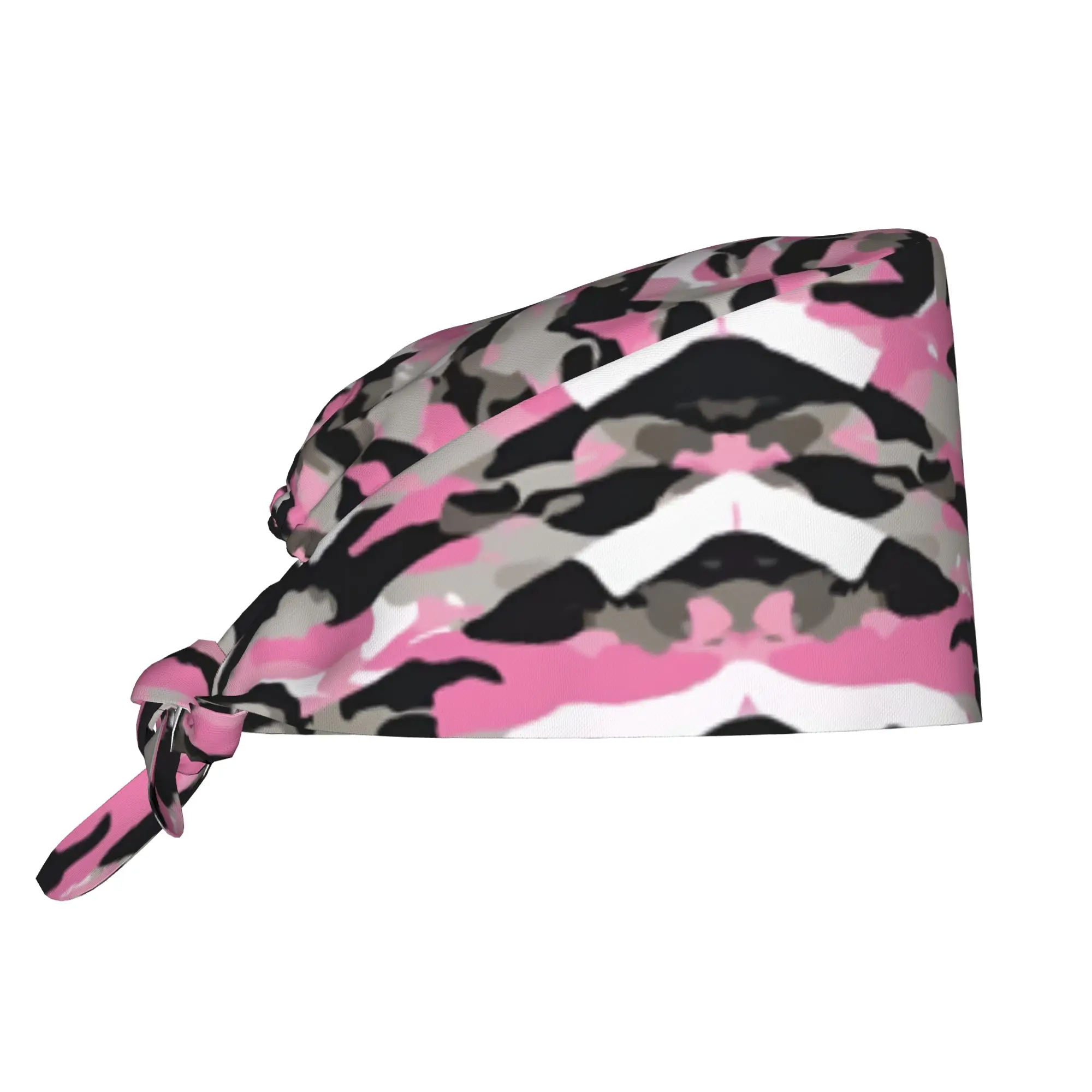 Custom Camo Camouflage Scrubs Cap Surgical Hats Men Women  Operating Room Cap Operator Hats Lab Works Hat