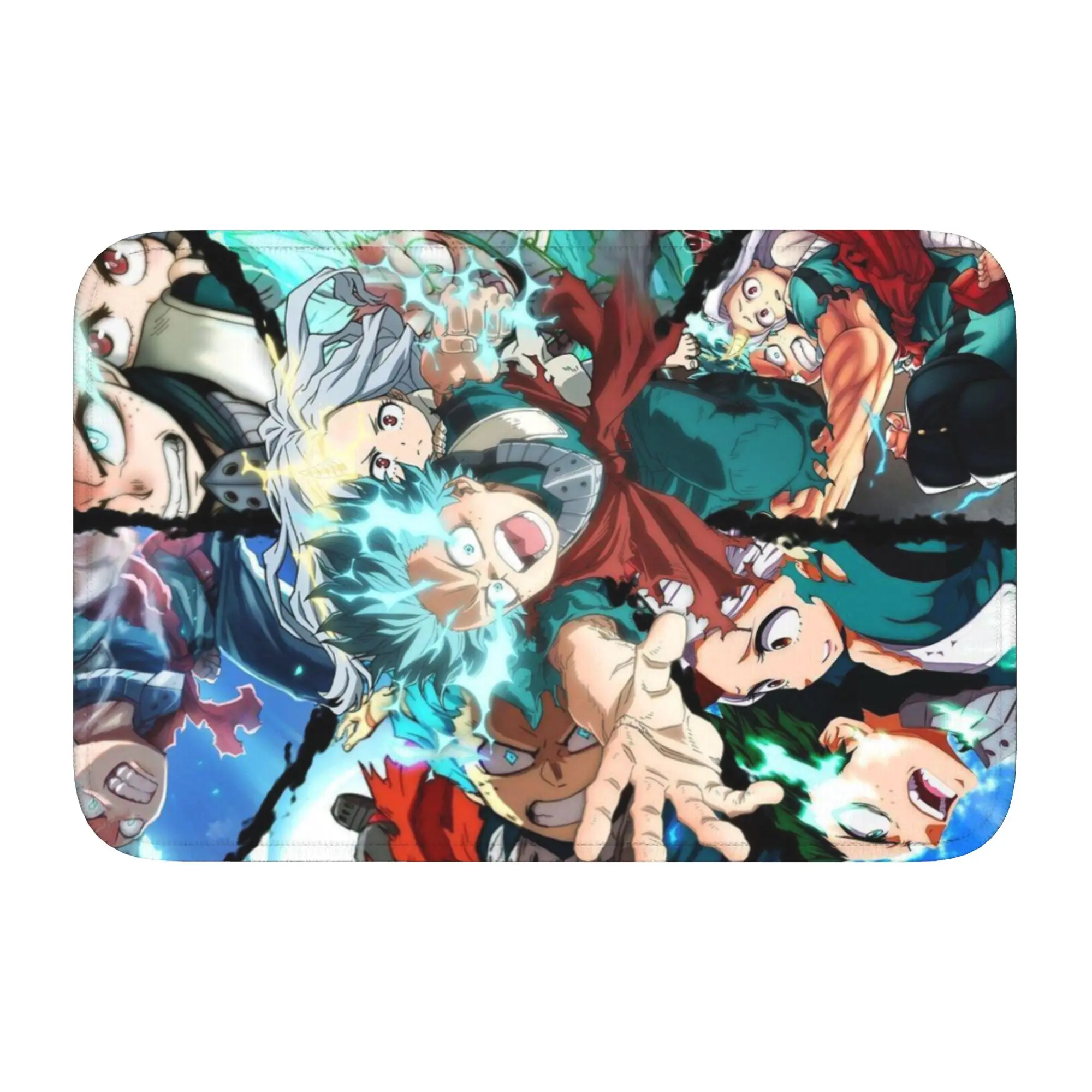 My Hero Academias Floor Door Kitchen Bathroom Mats Anti-Slip Indoor  Doormat Garage Living Room Entrance Rug Carpet Footpad