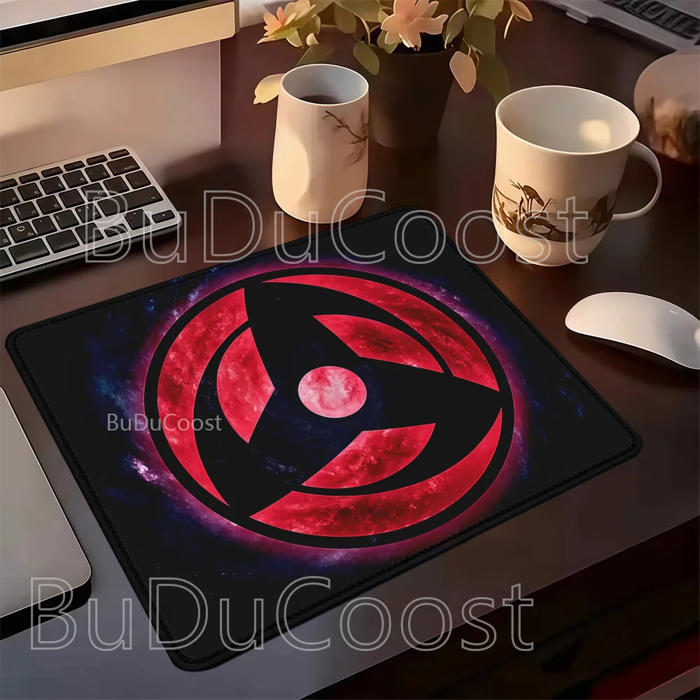 Uzumaki Sharingan eyes small size Mouse Pads Naruto E-sports Gaming Speed Mousepad Gaming Rubber Keyboard HD printing Desk Mat