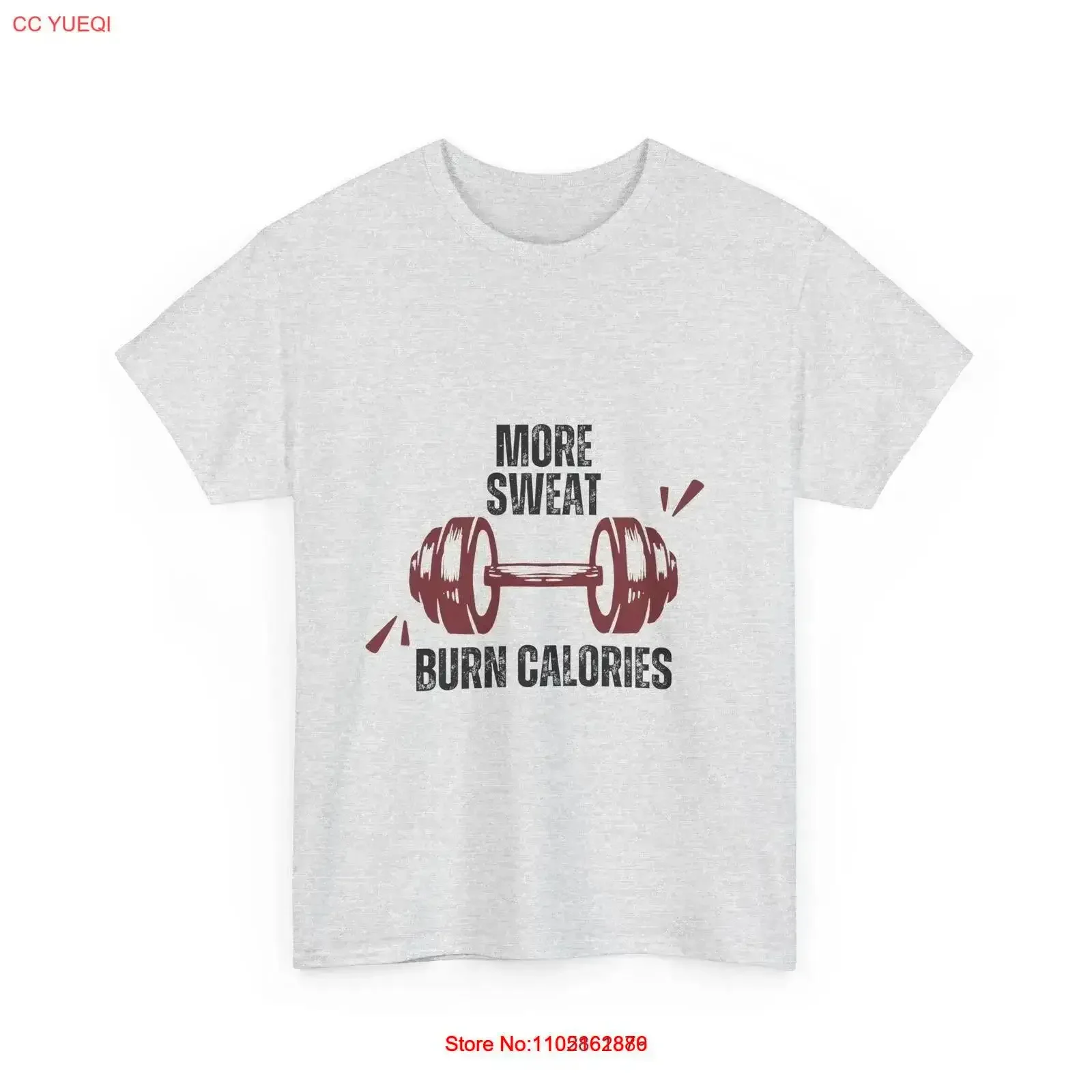 

Фитнес-мотивационная футболка больше пот ожогов калорий тренажерный зал WorkouT винтажная стираная повседневная слегка мягкая модная винтажная футболка с графикой