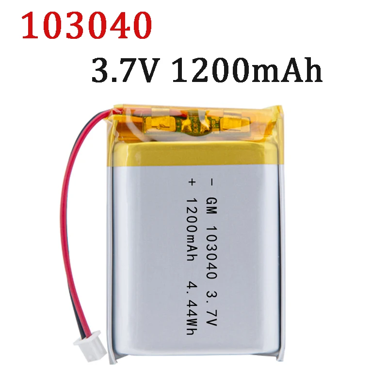 3.7V 1200mAh 103040 Lithium Polymer Battery For PS4 Humidifier GPS Navigation Device Intelligent Wearable Locator