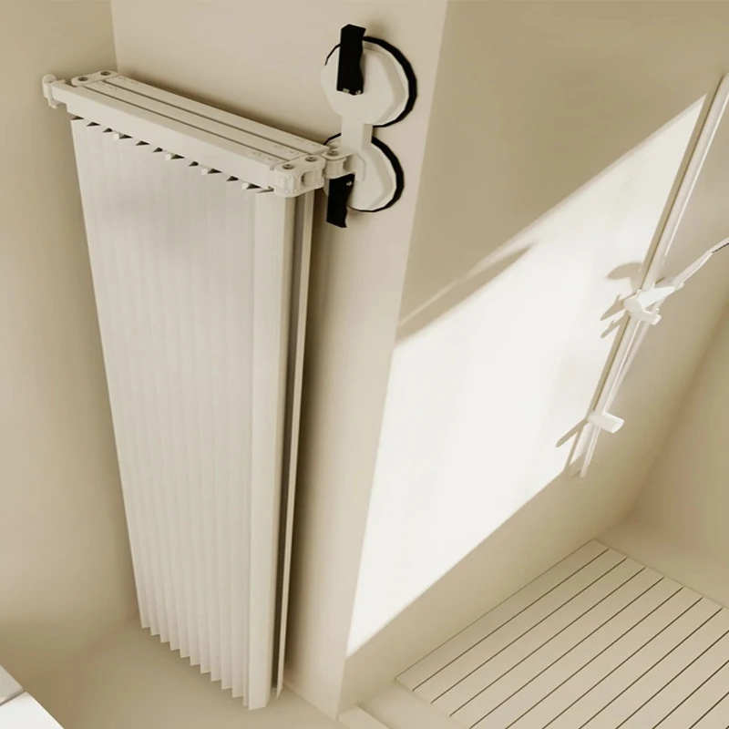 

‌No Drill Shower Curtain - Suction Cup Waterproof Divider, Foldable Invisible Screen, Premium Wet/Dry Separation