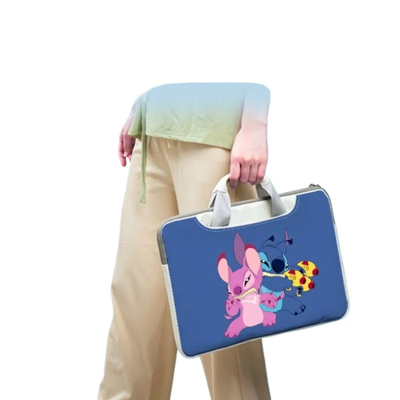 

Anime Disney Lilo&Stitch Laptop Bag Cute Large Capacity Tablet Organizer Cartoon Handbag Laptop Case 12in 13in 14in 15in 16in 17