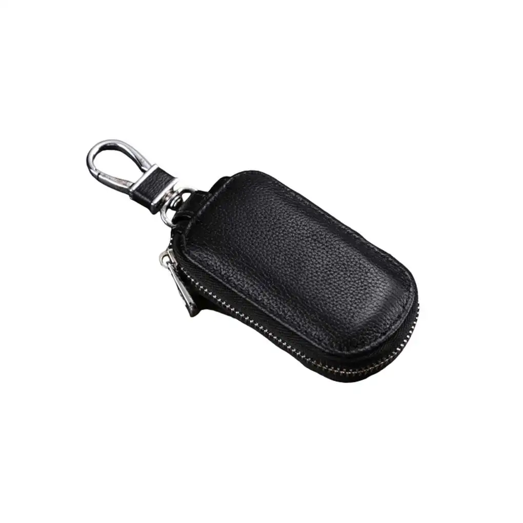 Key Holder Wallet Genuine Leather Key Wallet Card Pouch Key Fob Case