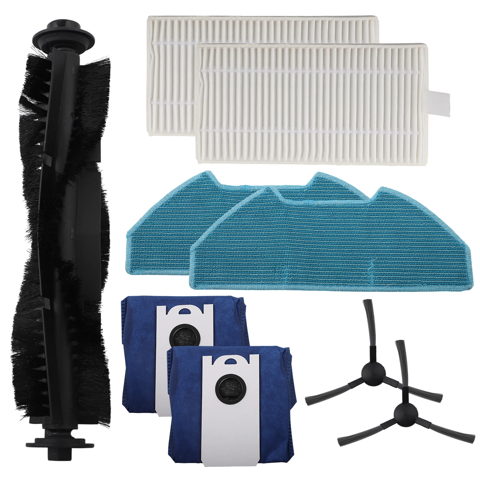 All in One Cleaning Solution Main Brush with Side Brushes and Dust Collection Accessories for bObsweep For Dustin