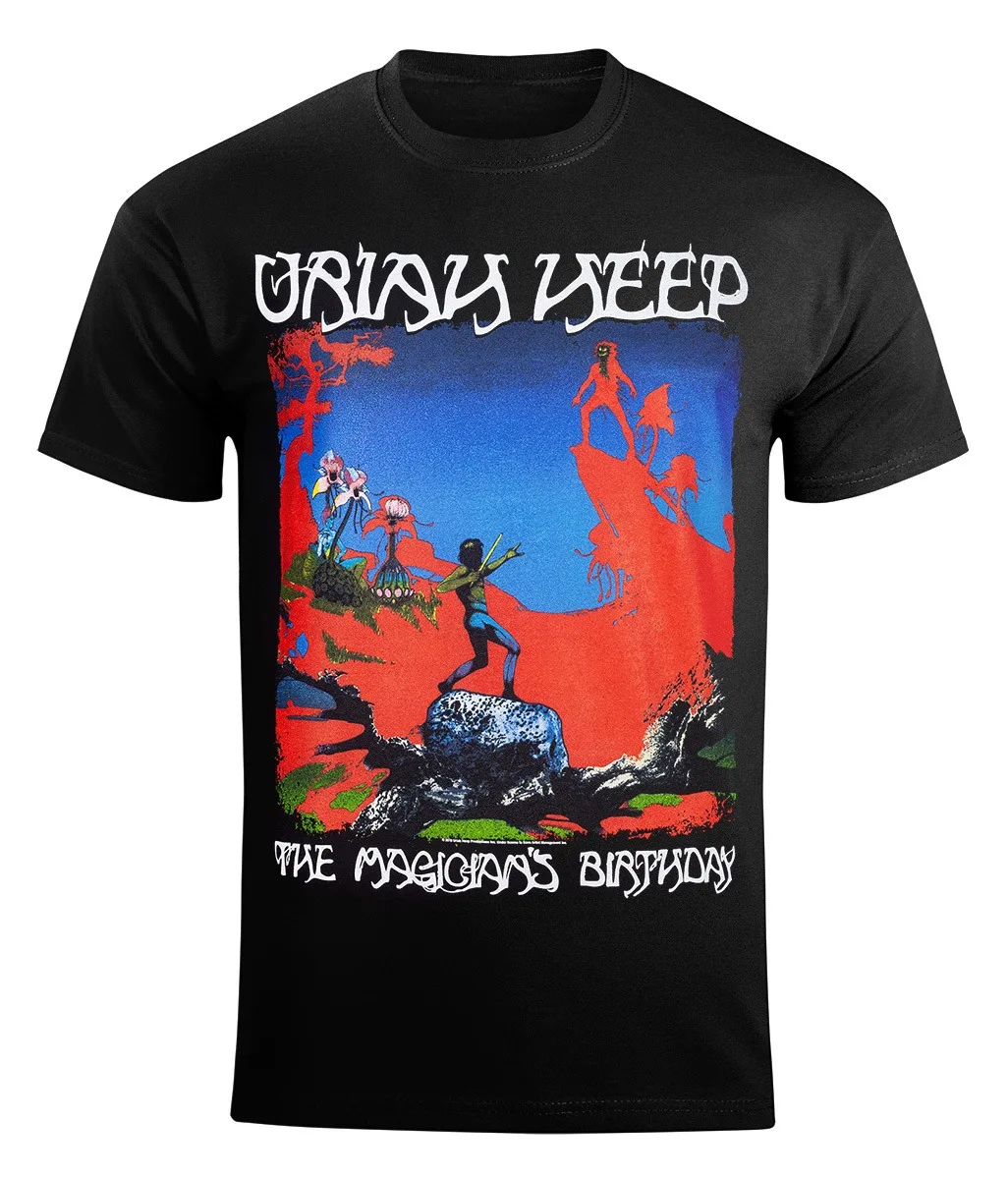 

URIAH HEEP THE MAGICIANS BIRTHDAY T-Shirt Men Women Short Sleeve Cotton Tees Retro Hip Hop Y2k T-shirt Summer Tops Men's T-shirt