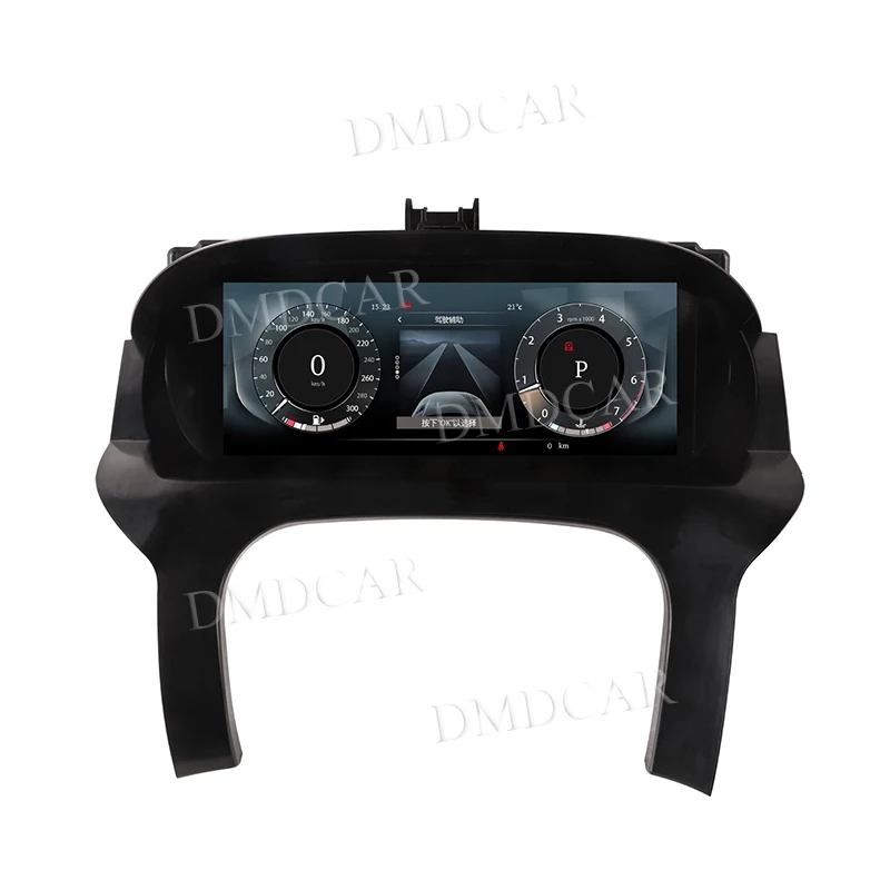 12.3 "سيارة LCD لوحة القيادة الرقمية اللاسلكية CarPlay يتميز عداد السرعة لاند روفر إيفوك 2012-2019 لوحة أداة