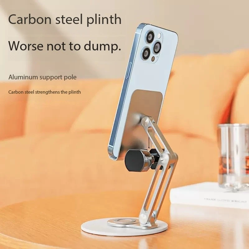 

AlDesk Rotatable Phone Stand Alloy Aluminum Cellphone Smartphone Holder Mobile Phones Support Bracket for Xiaomi IPhone 12 13 14