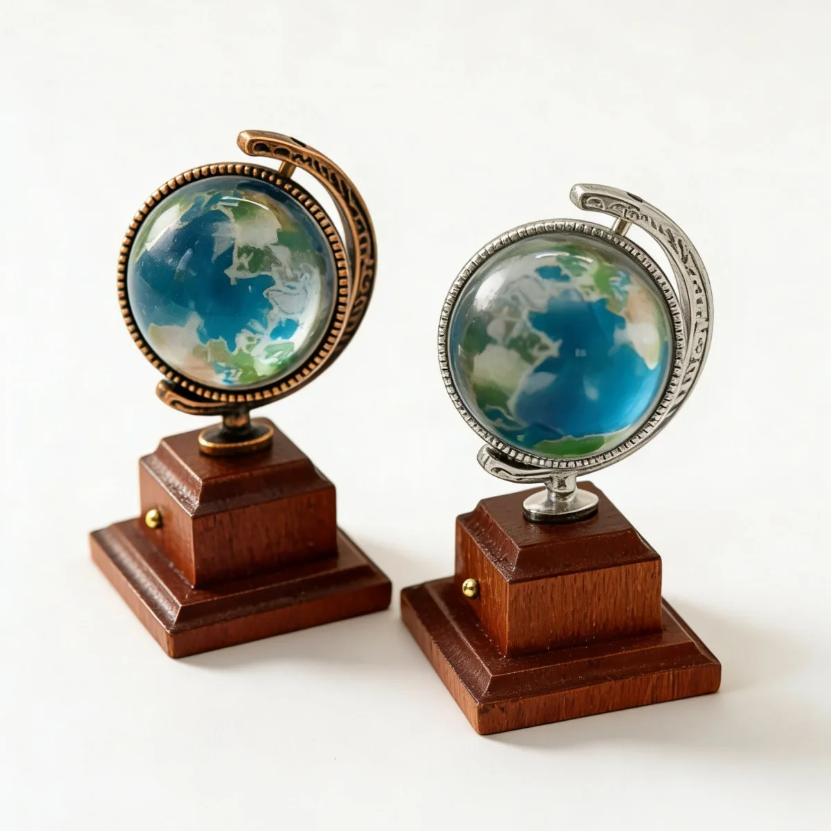 Mini Globe Earth Model Educational Teaching Globe Prop Home Scene Decoration 1:12 Miniature Realistic Ornament Home Decor