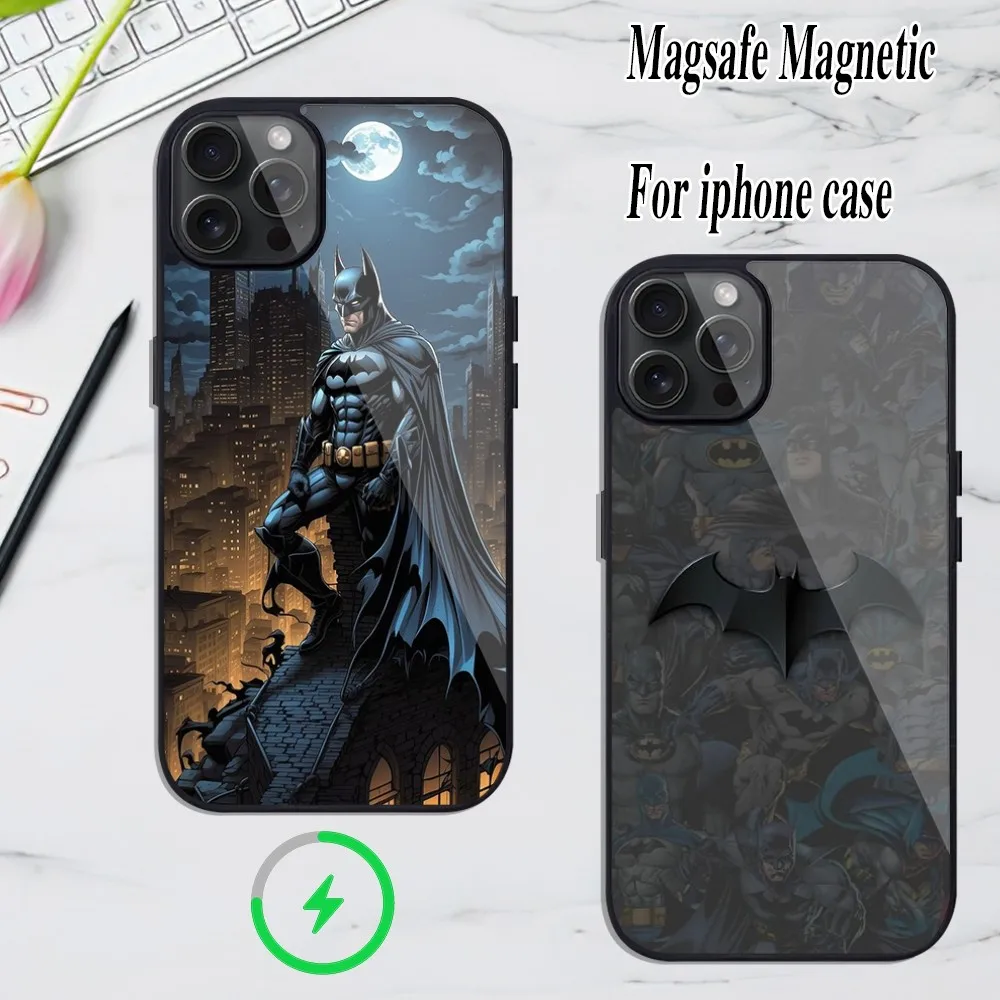 B-Batmans B-Bats Man Magsafe Magnetic Phone Case Coque For IPhone 16 15 14 13 12 11 Pro Xs Max Mini Plus Funda