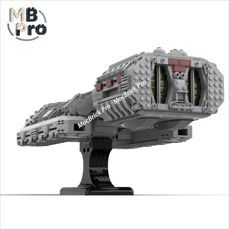 Battlestar Galactica MOC Futuristic Space Fleet Building Blocks Large Interstellar Defense Battleship Model Assembly Bricks Kit