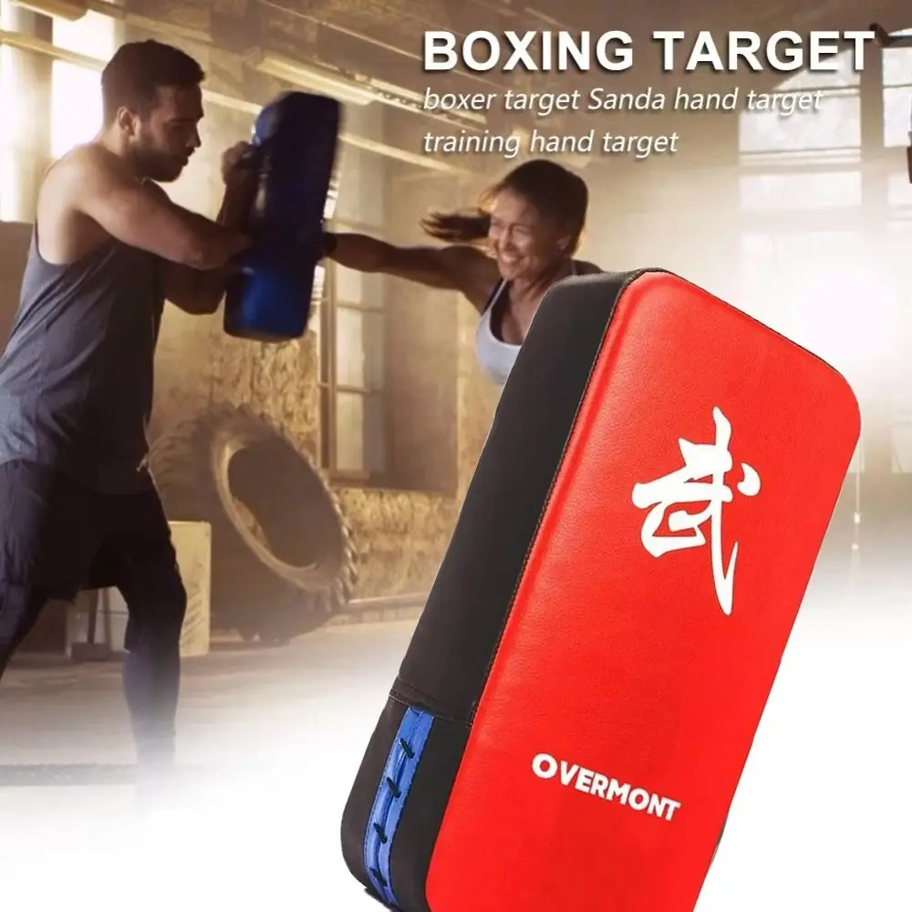 

PU Leather Taekwondo Kick Pad Adjustable Strap Ergonomic Grip Boxing Punching Bag Muay Thai Strike Target for Fitness Training