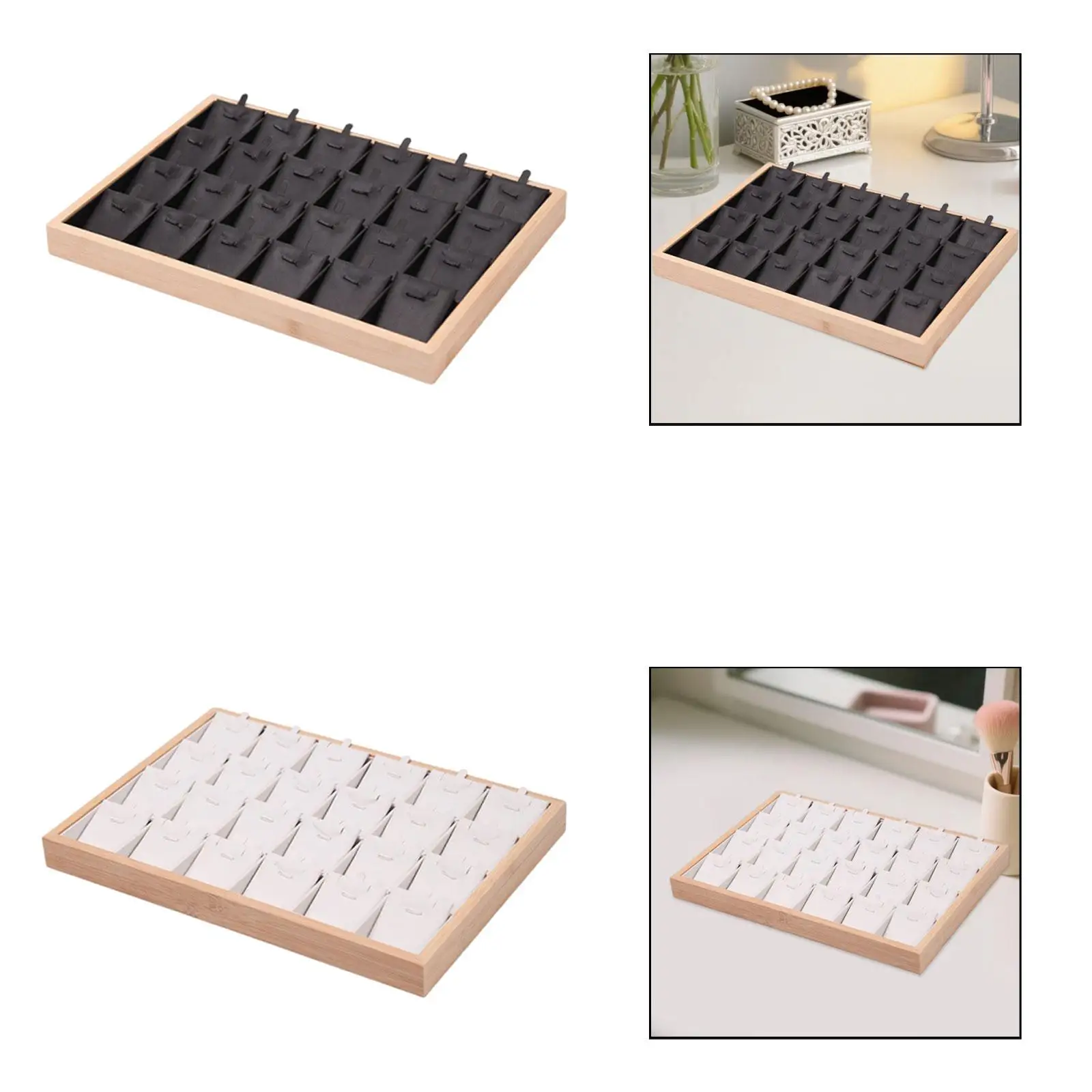 

Поднос для украшений, шкатулка для драгоценностей, портативный футляр для хранения, органайзер для ожерелий для женщин