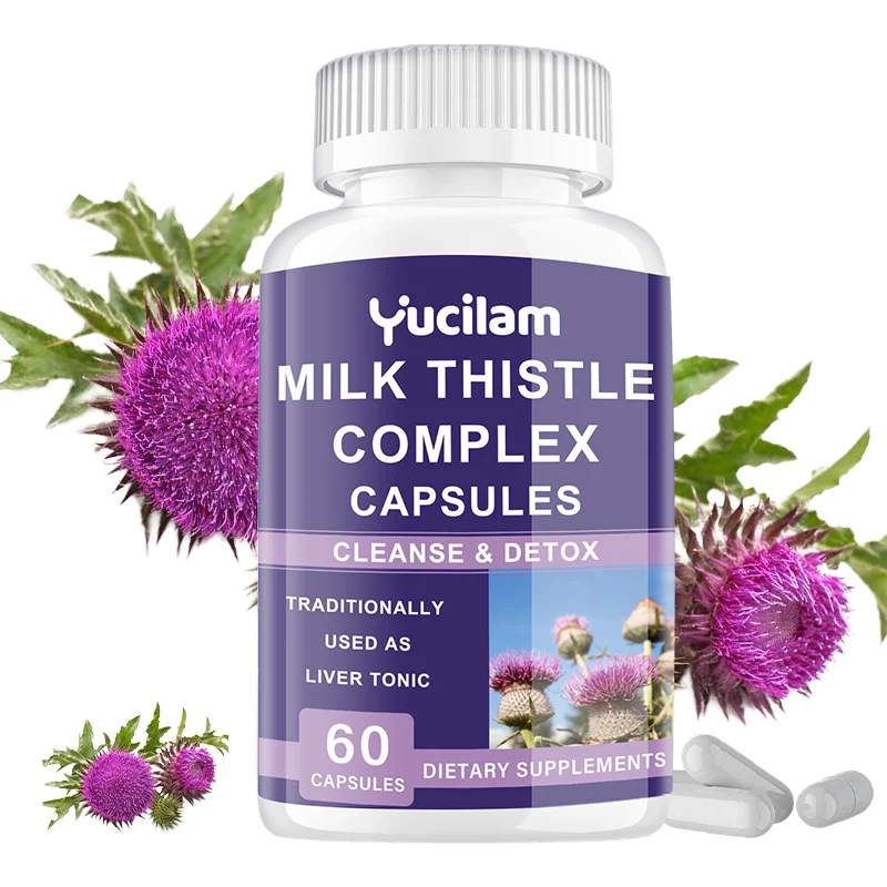 Milk Thistle Complex - Rich in Artichoke, Milk Thistle, Turmeric, Black Pepper, Dandelion - Liver Detoxification And Cleansing