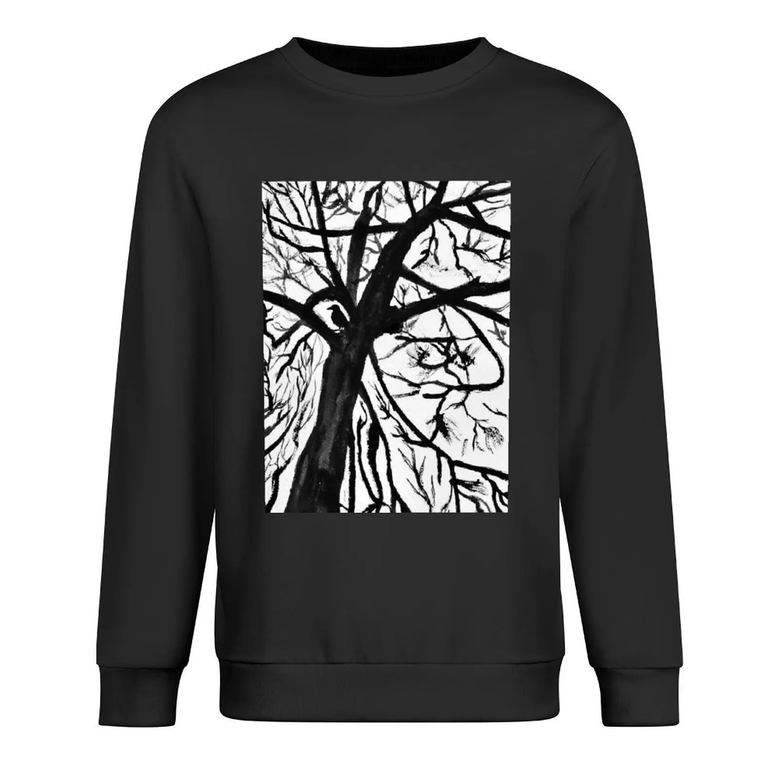 

Crow Watercolor Pullover anime clothing men's autumn clothes graphic t shirts men men's sweat-shirt sweatshirts men