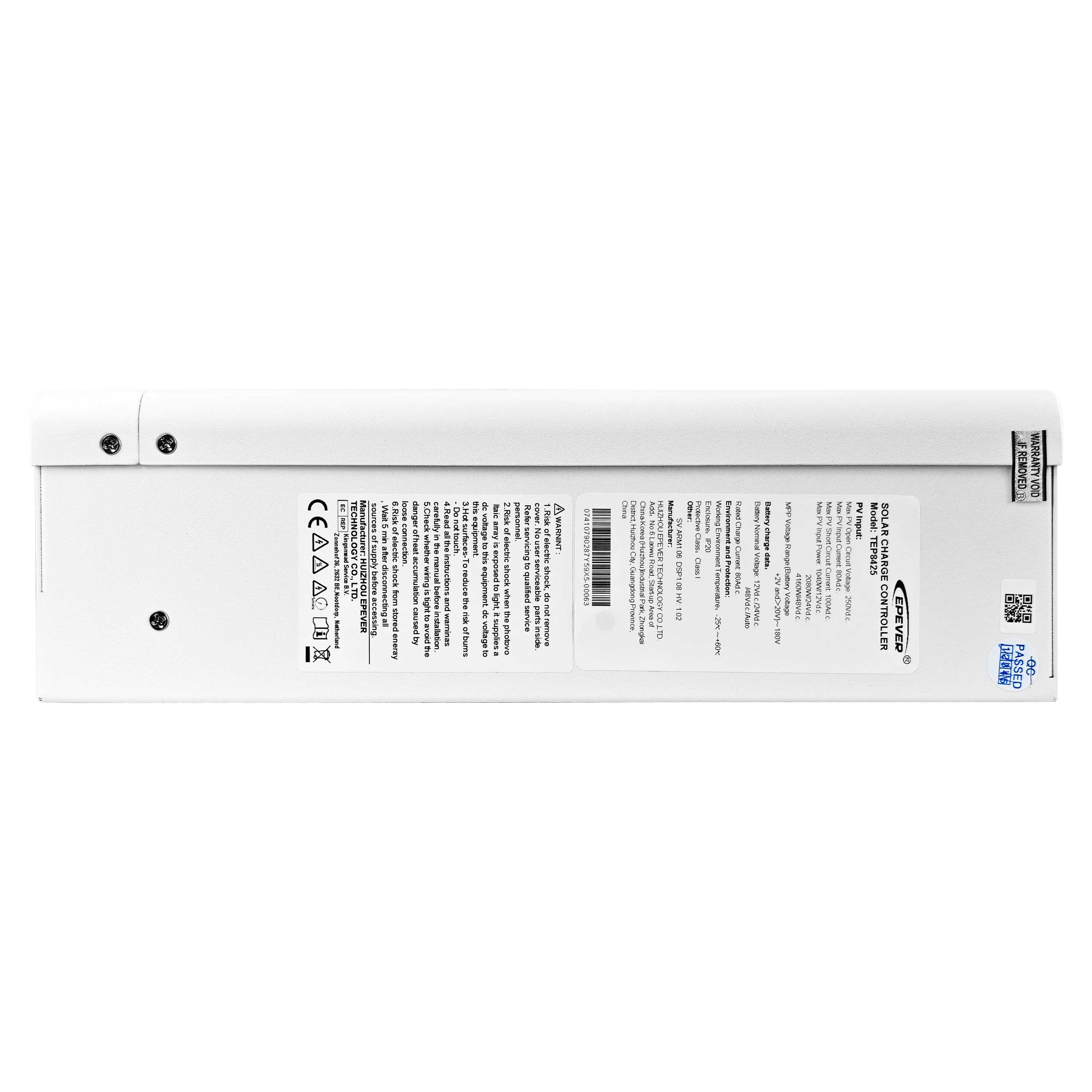 TEP10425 100A MPPT Solar Charge Controller 12V 24V 48V Max PV 250V Regulator For Car Automotive Solar Panel