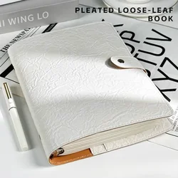 A5 Loose Leaf Notebook With Detachable Soft Leather Cover 120 Pages Thick Paper Sheets for Student Stationery Office Supplies