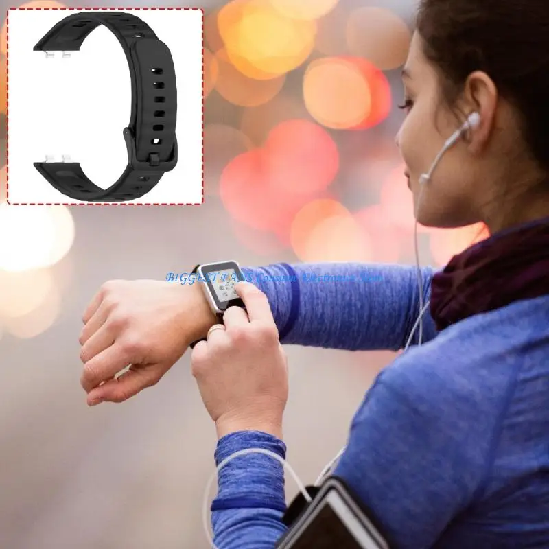  Universal Silicone Watch Band For Activity Monitor Devices Sweatproof Replacement