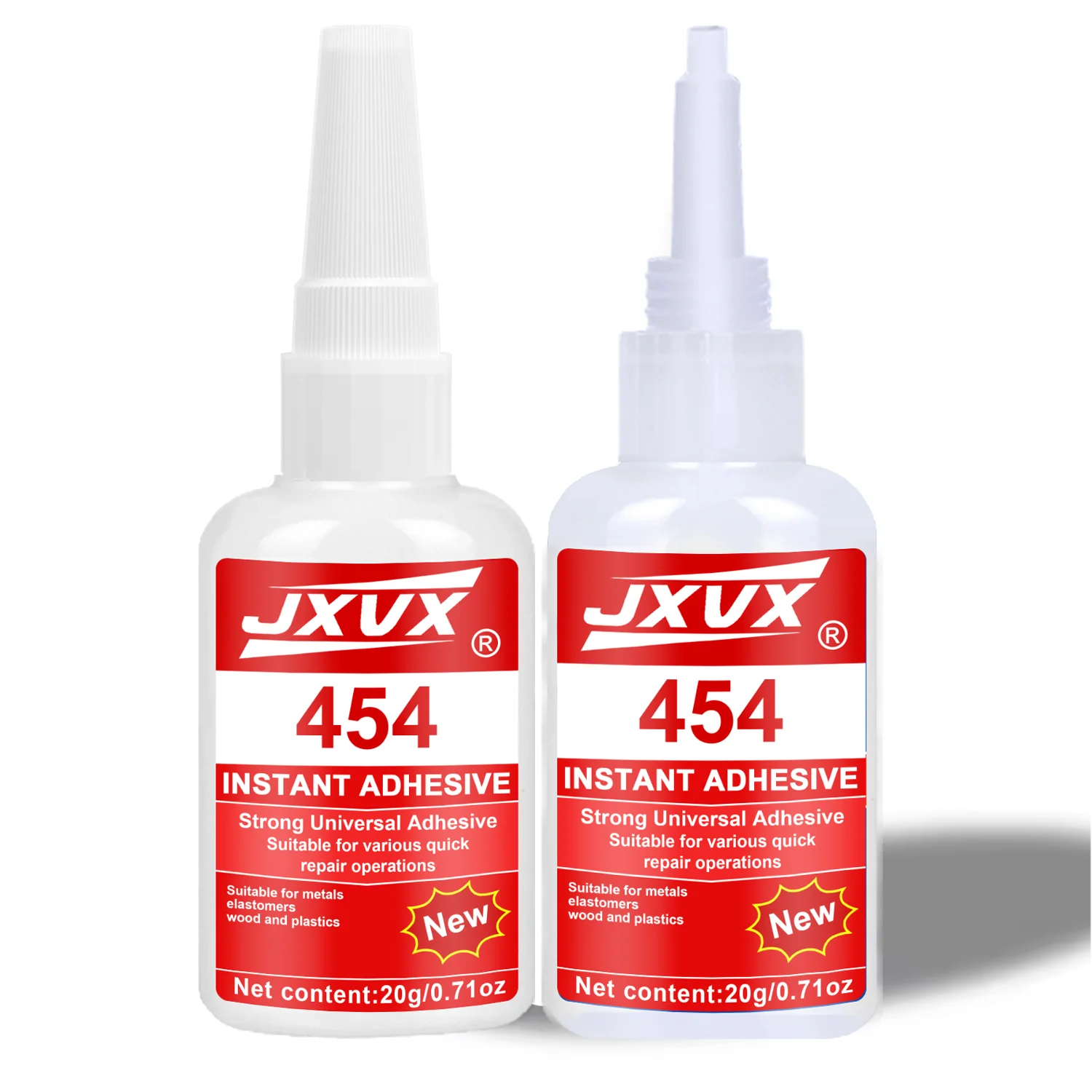 JXVX  454 Instant Dry Adhesive 20g Fast Drying & Strong Multipurpose Hydroacrylate Adhesive for Plastic Rubber Metal Wood Repa.
