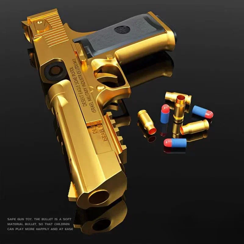 Potente pistola giocattolo Desert Eagle Borsette Espulsione Pistola softair Proiettile in schiuma morbida Arma CS esterna per ragazzi Ragazze Giochi di tiro Regali