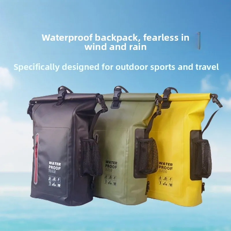 

Waterproof Kayak Dry Bag Drift Swimming Backpack Large River Trekking Shoulder Beach Diving Dry Rafting Canoeing PVC Camping Bag