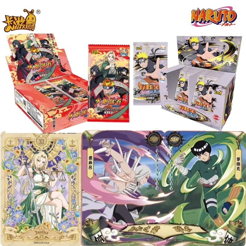 Оригинальные коллекционные карточки KAYOU NARUTO: Глава 9 «Воины» — Учиха Саске, Цунаде, Орочимару. Аниме-мерч, праздничные подарки.
