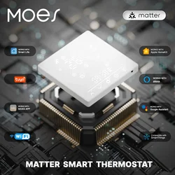 MOES Tuya Matter WiFi Smart Thermostat Temperature Controller Water Boiler Electric Heating With Alexa Google Apple Smartthings