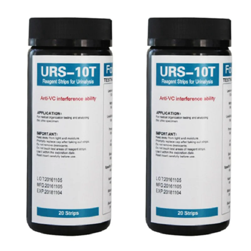 

200 полосок URS-10T Полоски для реагентов для анализа мочи 10-параметрические тест-полоски для мочи