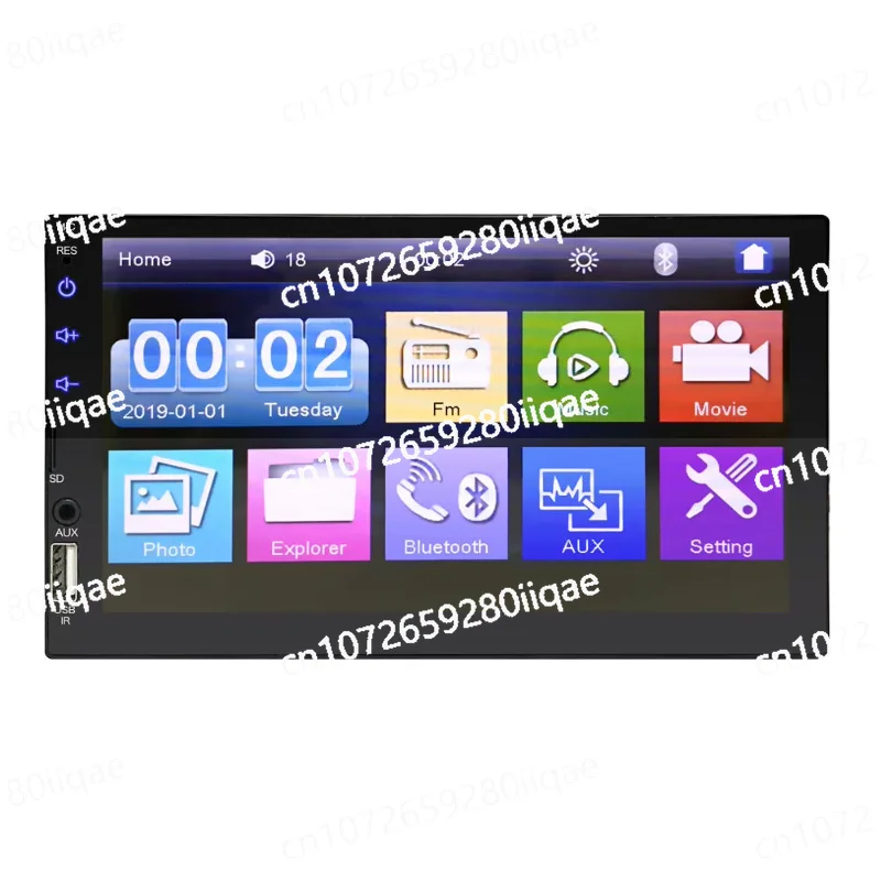 Car Android 12 Radio 7 inch Global Position System /Wifi/Tf/Carplay/Auto/Usb/Aux/FM/RDS Touch Screen Car Player