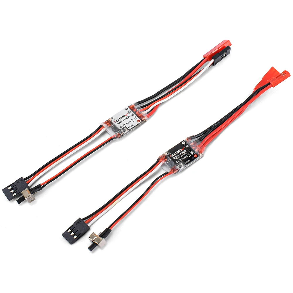NIEUWE DUMBORC 10A ESC Mini 10A Borstel Borstelloze ESC Afstandsbediening ESC 2S Lipo 5 V/2A BEC Voor 1/18 1/24 RC Auto Boot Mosquito Auto