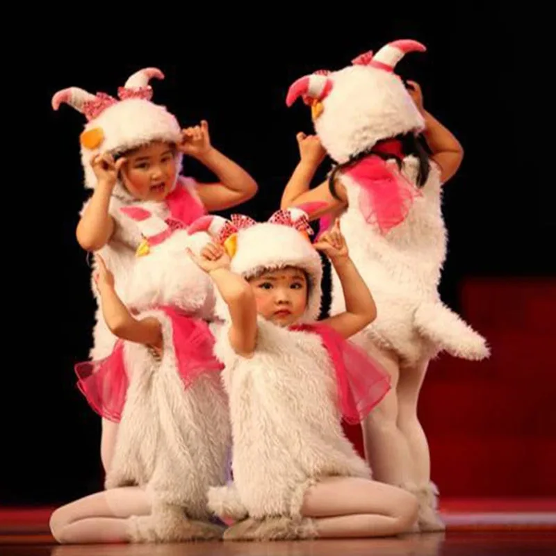 NewKids الحيوان زي Hallowmas ليتل لامب وذئب كبير سيئة دوك ماكستافينز الكرتون الحيوان تأثيري ازياء الأغنام الصغار جلطة