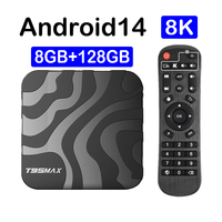 T95 Max 8GB 128GB Smart TV Box Android 14 Google Assistant Bluetooth 5.4 Dual Wifi 5G Wifi6 8K Ultra 4K Streaming Media Player