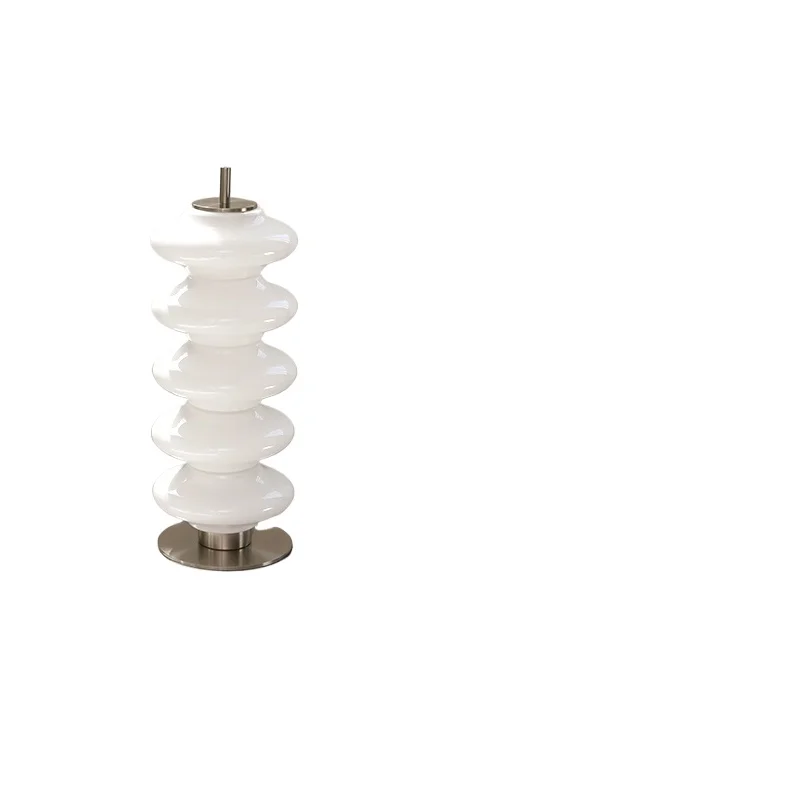 

"White jade" glass version gourd floor lamp post-modern living room bedroom cream style designer high sense