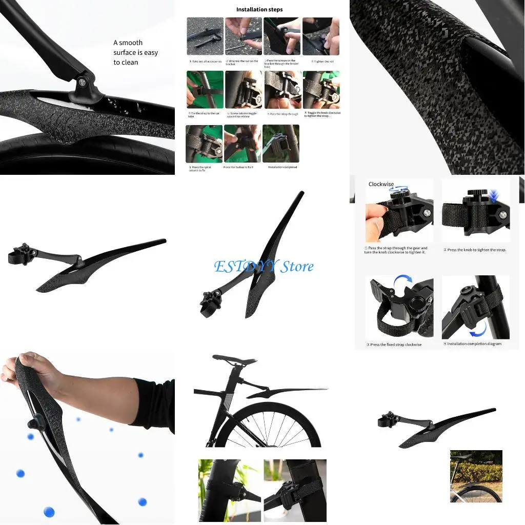 

G6DE Регулируемое крыло для шоссейного велосипеда, сменное заднее крыло для горного велосипеда, пластиковое крыло для простота