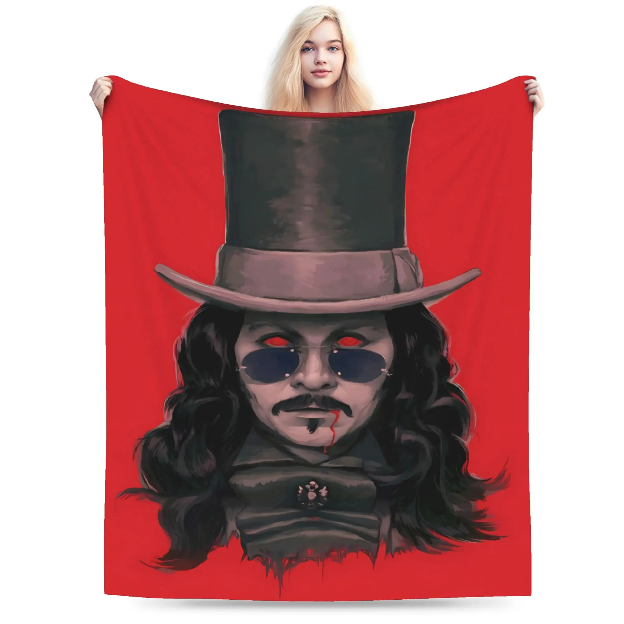 Bram Stoker's Dracula Blanket Quality Warm  Throw Blanket Spring Camping Living Room Fluffy Bedspread
