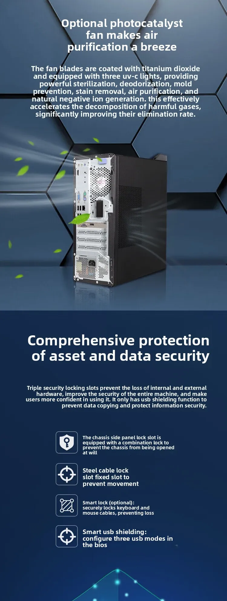 M760 상업용 오피스 고성능 데스크탑 컴퓨터 호스트 (i5-13500 16G 512G)