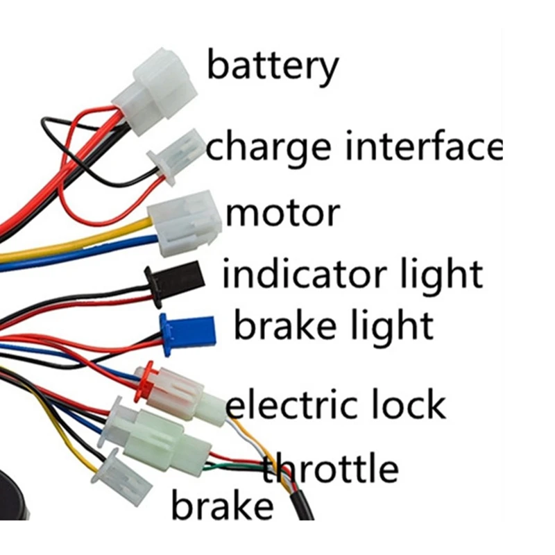 New Electric Bike 36V 350W Brushed Controller Throttle Grip Set For Scooter Ebike Motor 1 Pair Twist Throttle Handlebar