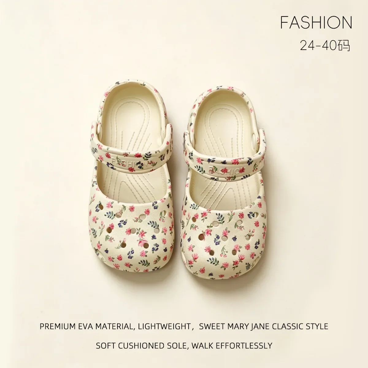 2026 Neu auf Lager: Lochschuhe für Damen – Sommer-Outfit 2026: Rutschfeste und geruchsneutrale EVA-Flachpantoffeln für den Strand – Detail 5