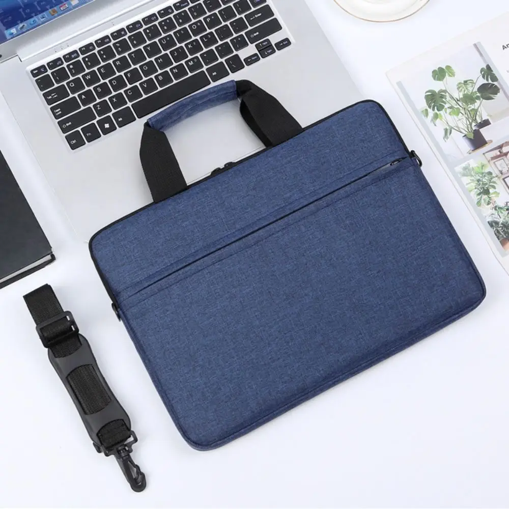 

Ultra Thin Laptop Handbag with Shoulder Strap for 13-14inch Computer Storage Bag Anti Drop Shockproof Laptop Sleeve Case