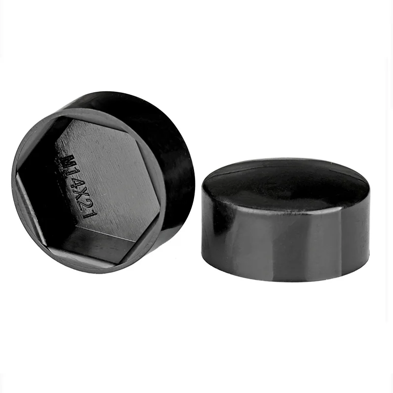 Black/White/Gray Hexagonal Nut Flat Head Plastic Protective Cap External Hexagonal Screw Decorative Cap Dust-Proof Cover