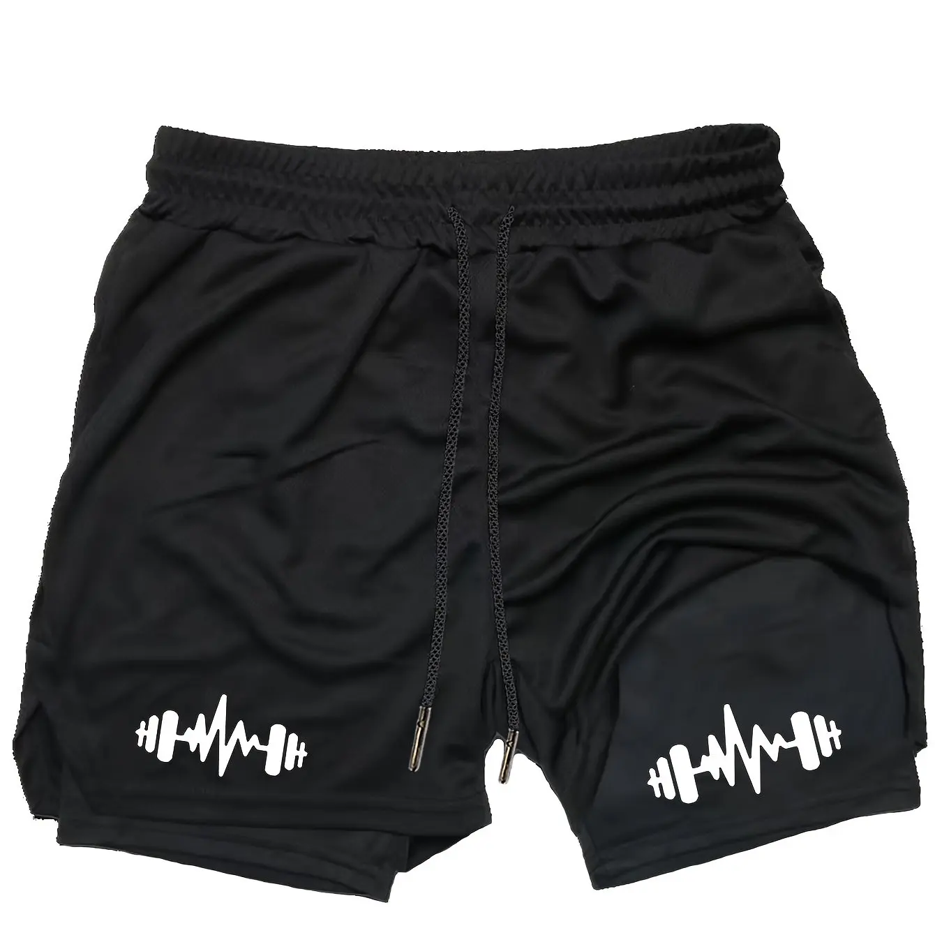 

Men Running Shorts 2 in 1 Double-deck Sport Shorts Sportswear Gym Fitness Short Pants Training Jogging Bottom Men's Clothing