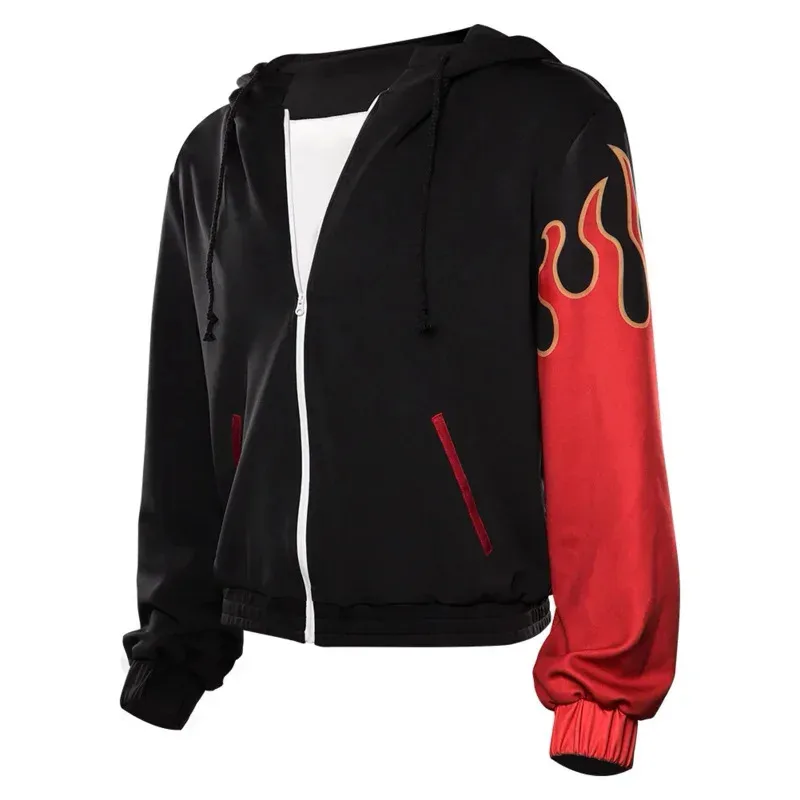 Lyou 2025 Tekken: Bloodline Kazama Jin Cosplay Costume Hoodie Coat Outfits Halloween Carnival Suit ghy ★ ★ ★ kk.